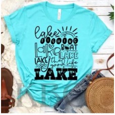 Printed Tee- Lake Life